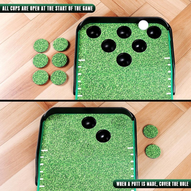 Champkey Golf Putting Green Indoor - Advanced Guides Golf Putting Mat - Enhance Putting Accuracy and Challenge - Image 4